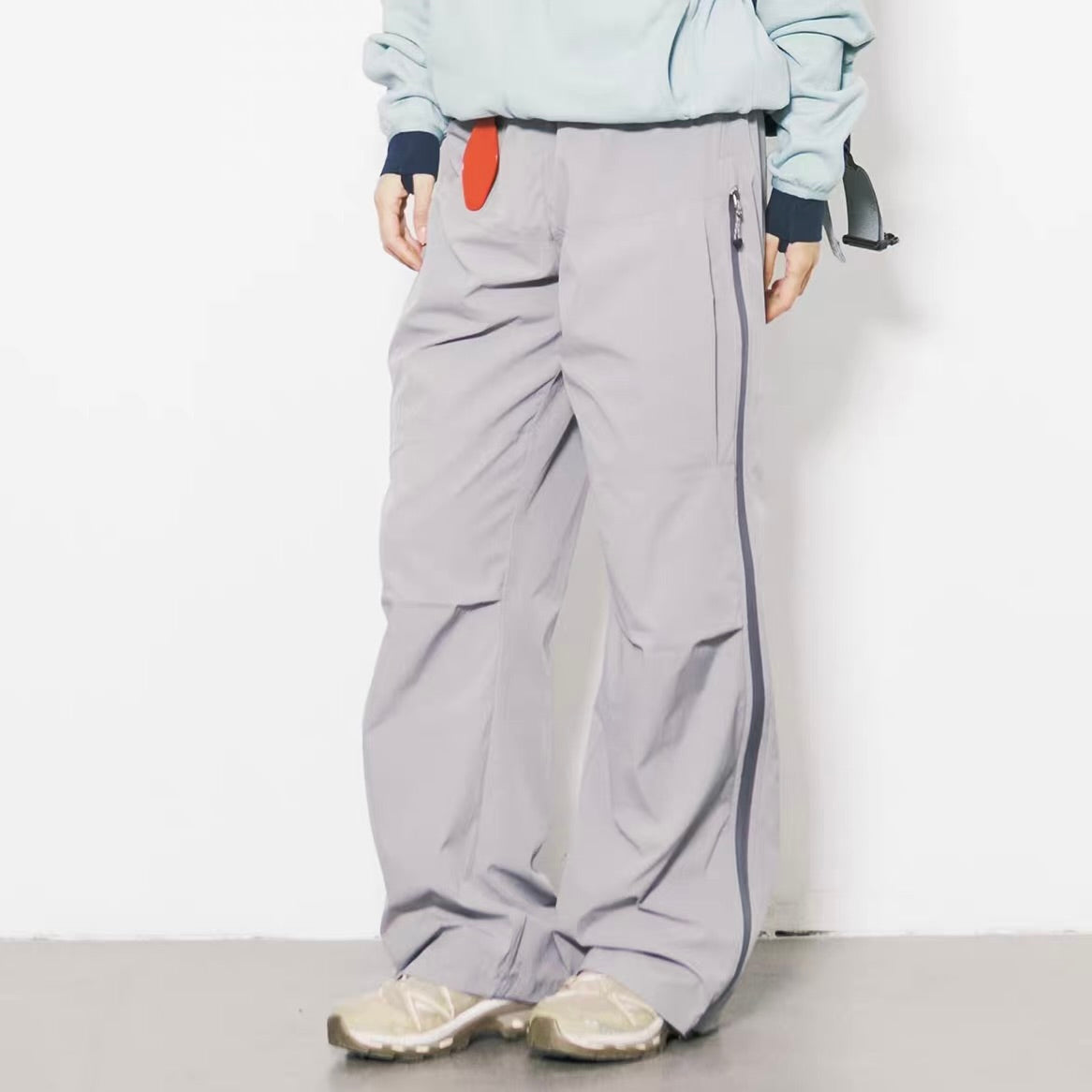 サイドジップ パラシュートパンツ（3Colors）260167