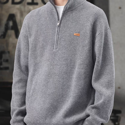 ハーフジップ タートルネック セーター（3Colors）251077