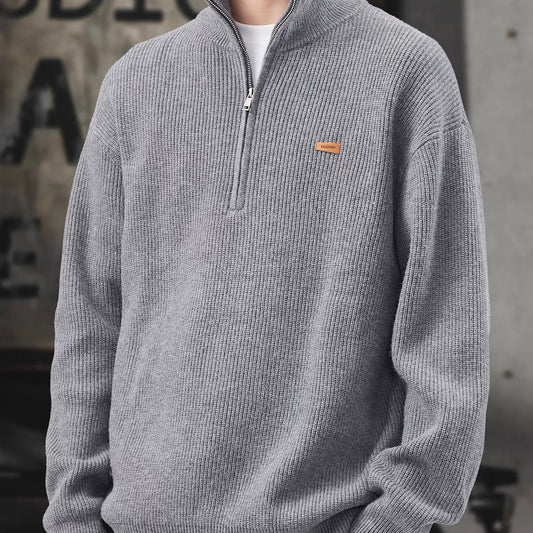 ハーフジップ タートルネック セーター（3Colors）251077