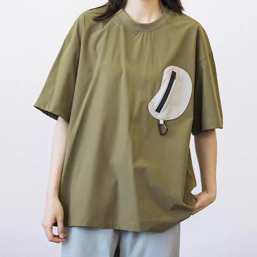 パッチポケット カラビナ付Tシャツ（1Color）250386