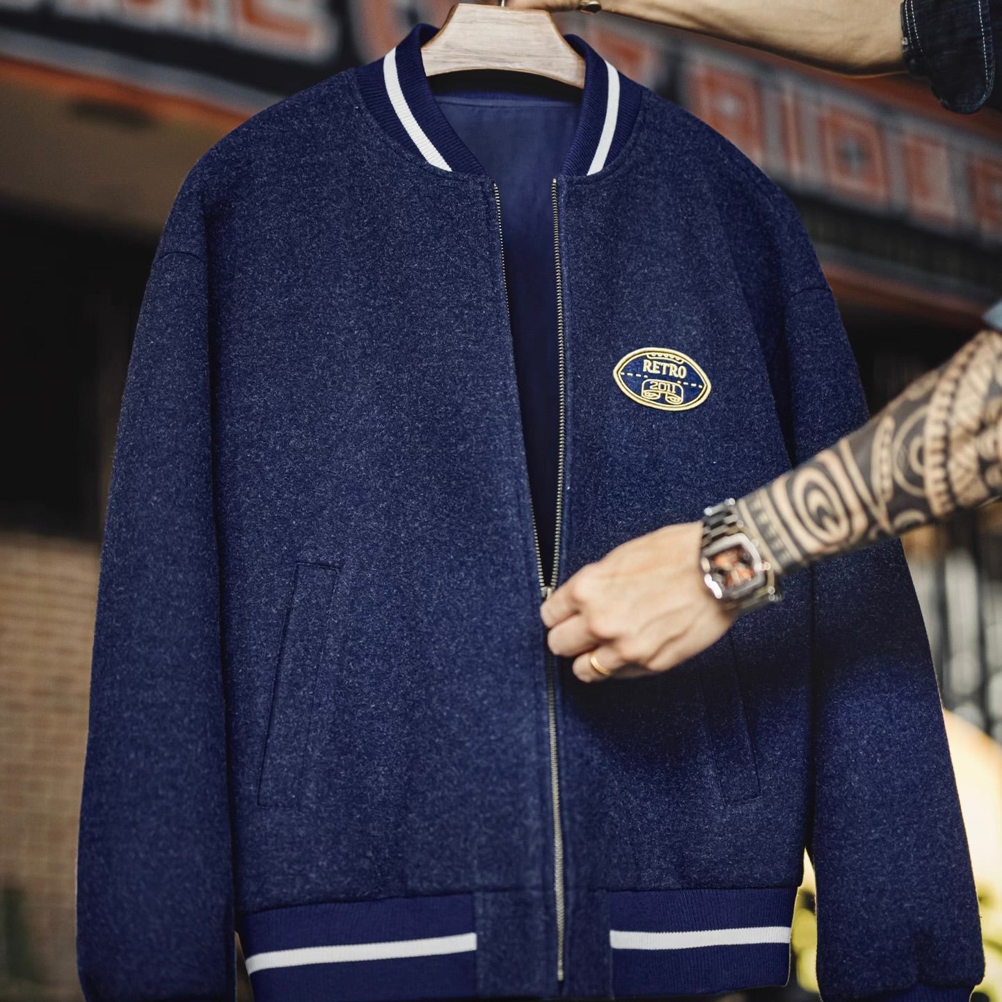 刺繍 ベースボールジャケット（1Color）250898