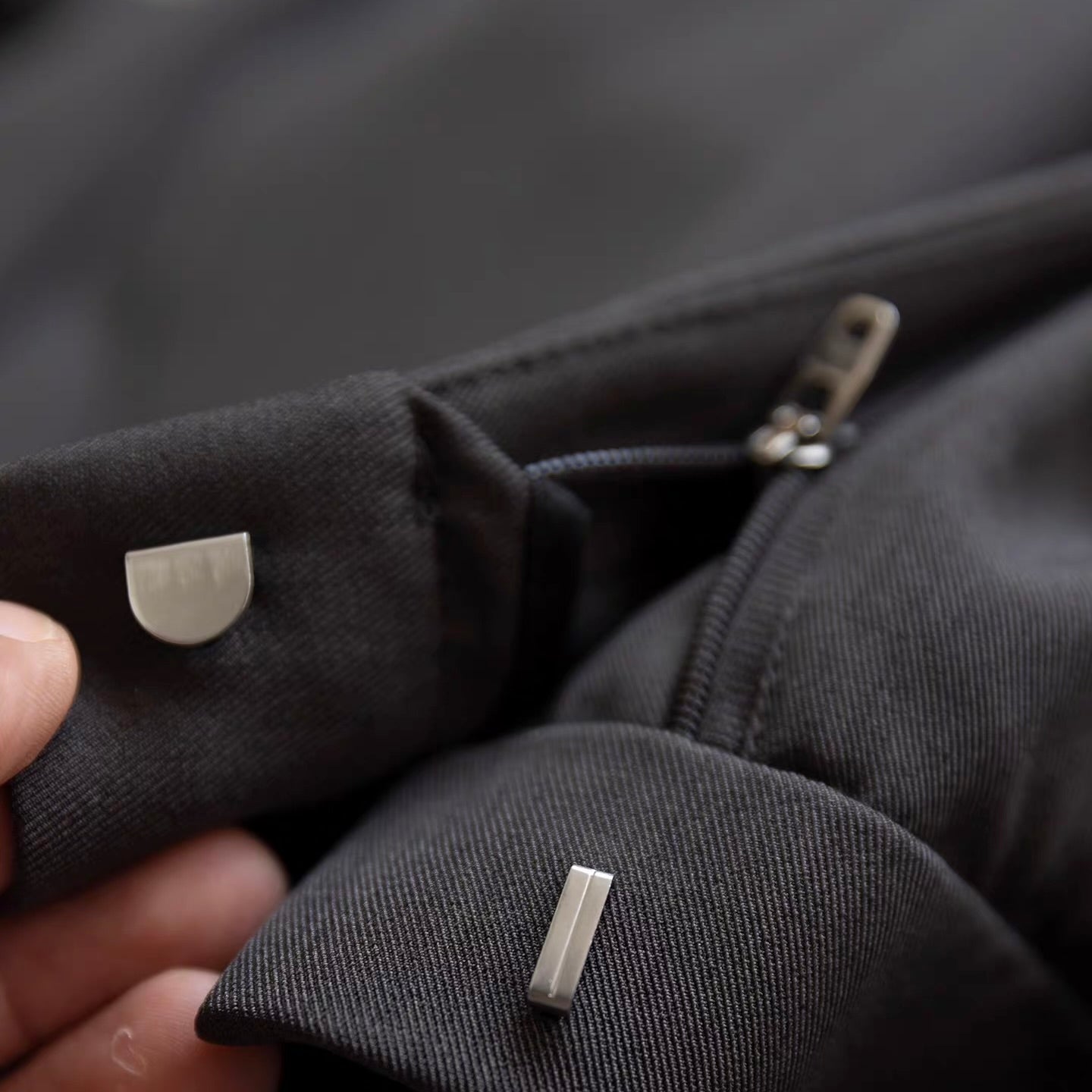 共布ベルト付 ストレートパンツ（2Colors）260085