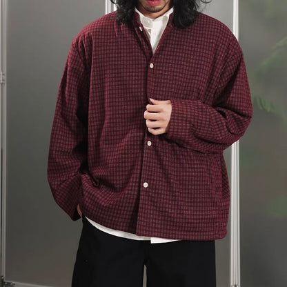 チェック スタンドカラー ライトジャケット（2Colors）260160