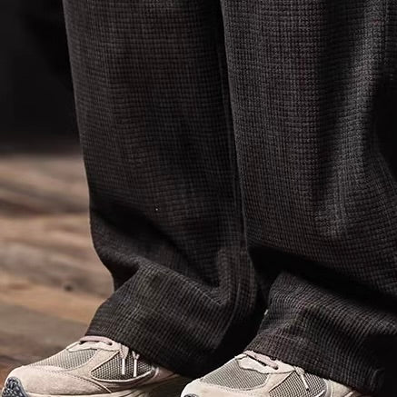 テクスチャー ルーズ カジュアルパンツ（2Colors）260090