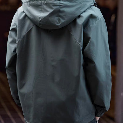 シンプル フード付 カジュアルジャケット（3Colors）251051