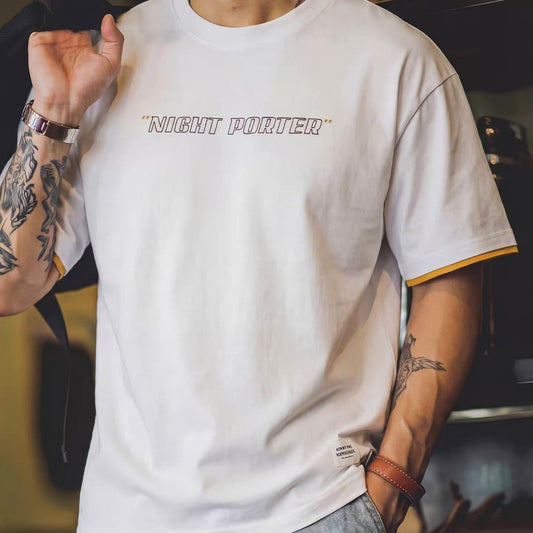 フェイクレイヤード ロゴプリントTシャツ（3Colors）260304