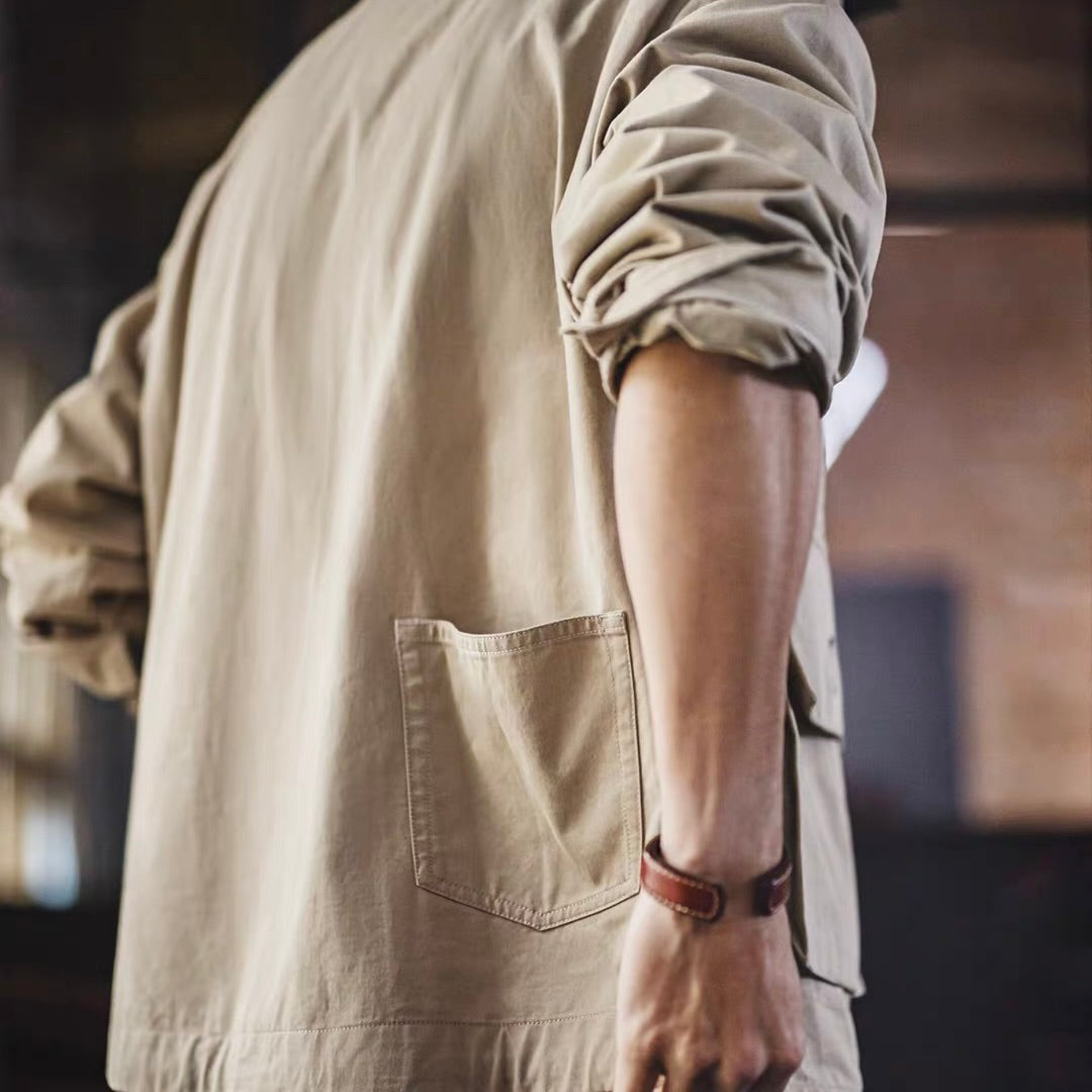 アクセントカラー ビッグポケット付ジャケット（1Color）260096