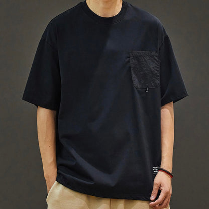 裾ドローコード パッチポケット付Tシャツ（3Colors）250611