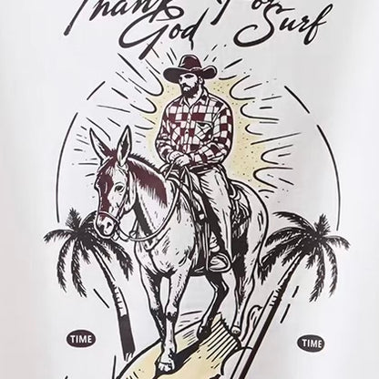レトロプリント 長袖Tシャツ（1Color）260745