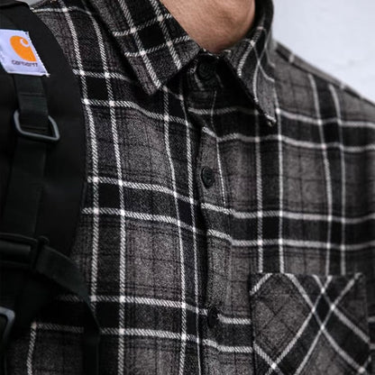 レトロ 厚手 起毛 チェックシャツ（1Color）251084