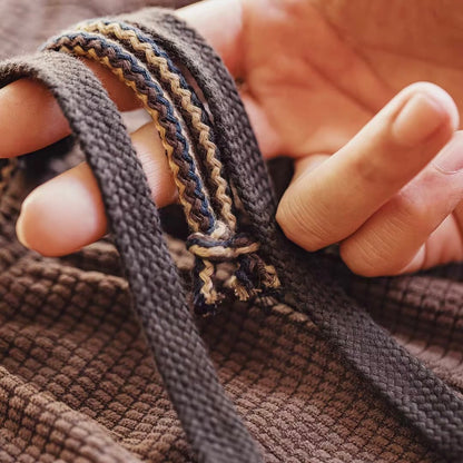 裾ドローコード テクスチャー リラックスパンツ（2Colors）260133