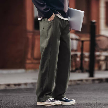 ワイドテーパード カジュアルパンツ（4Colors）260104