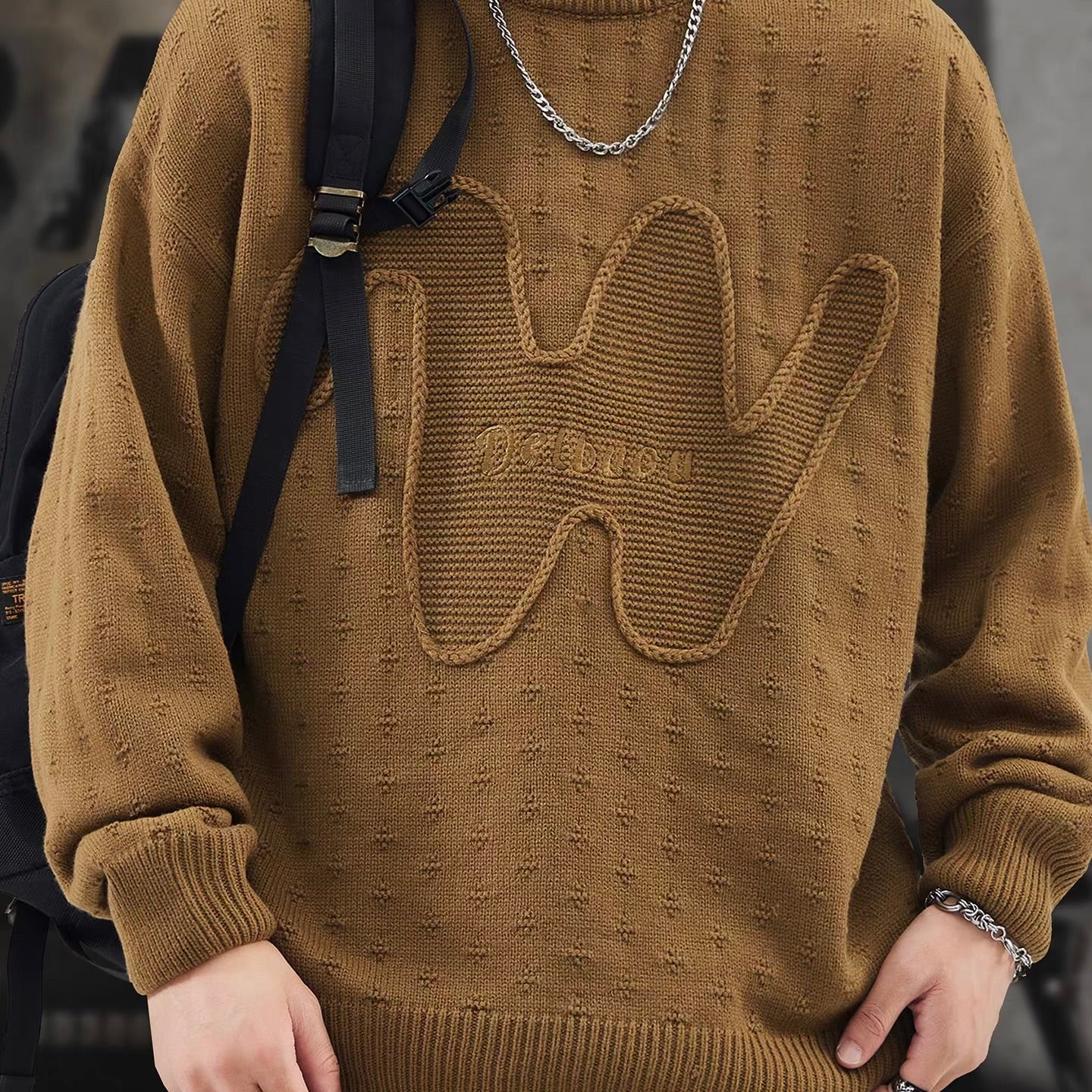 立体モチーフ ニットプルオーバー（3Colors）251094