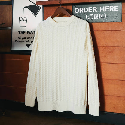 テクスチャー チェック編みセーター（2Colors）250971