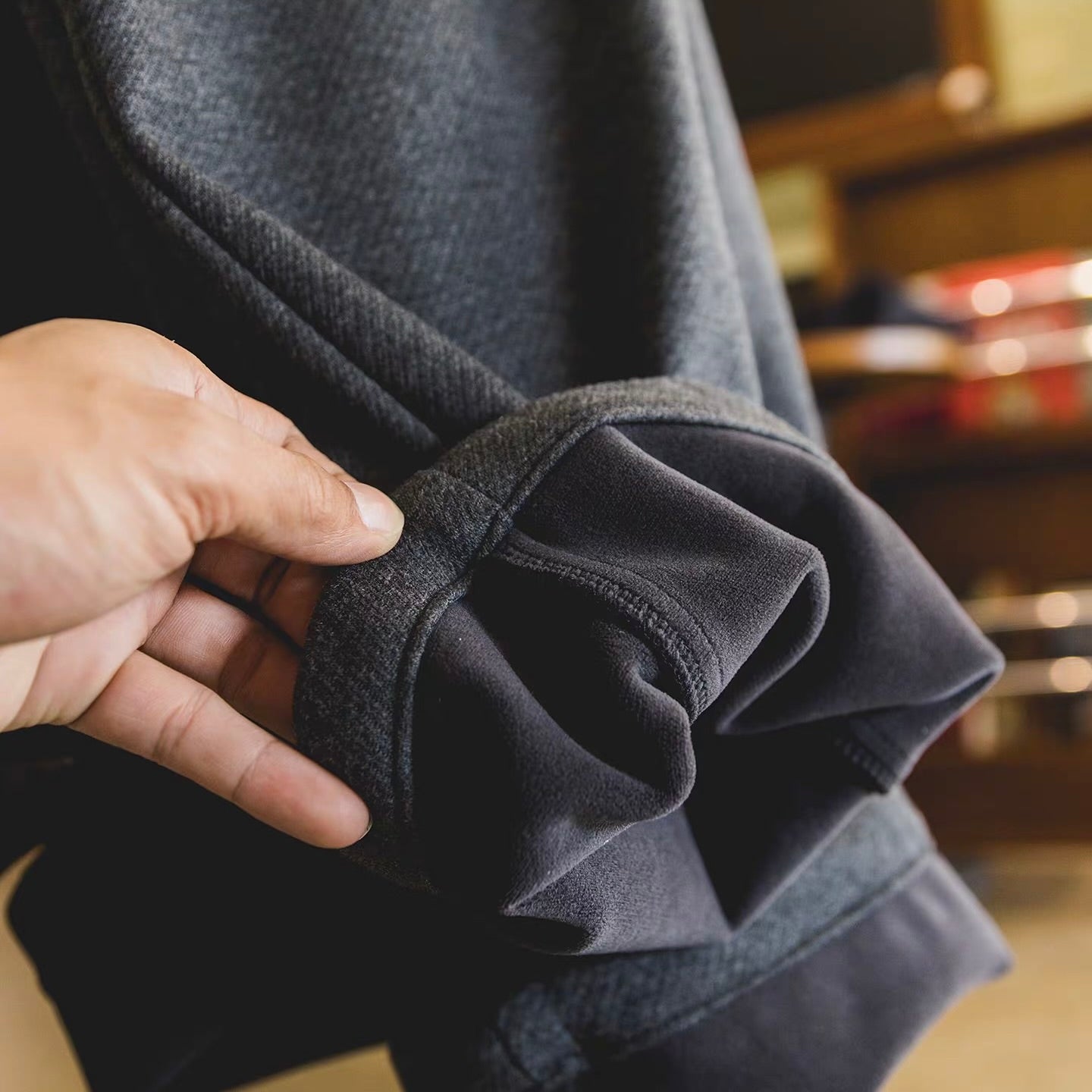 裏起毛 ワイドストレート カジュアルパンツ（2Colors）251049