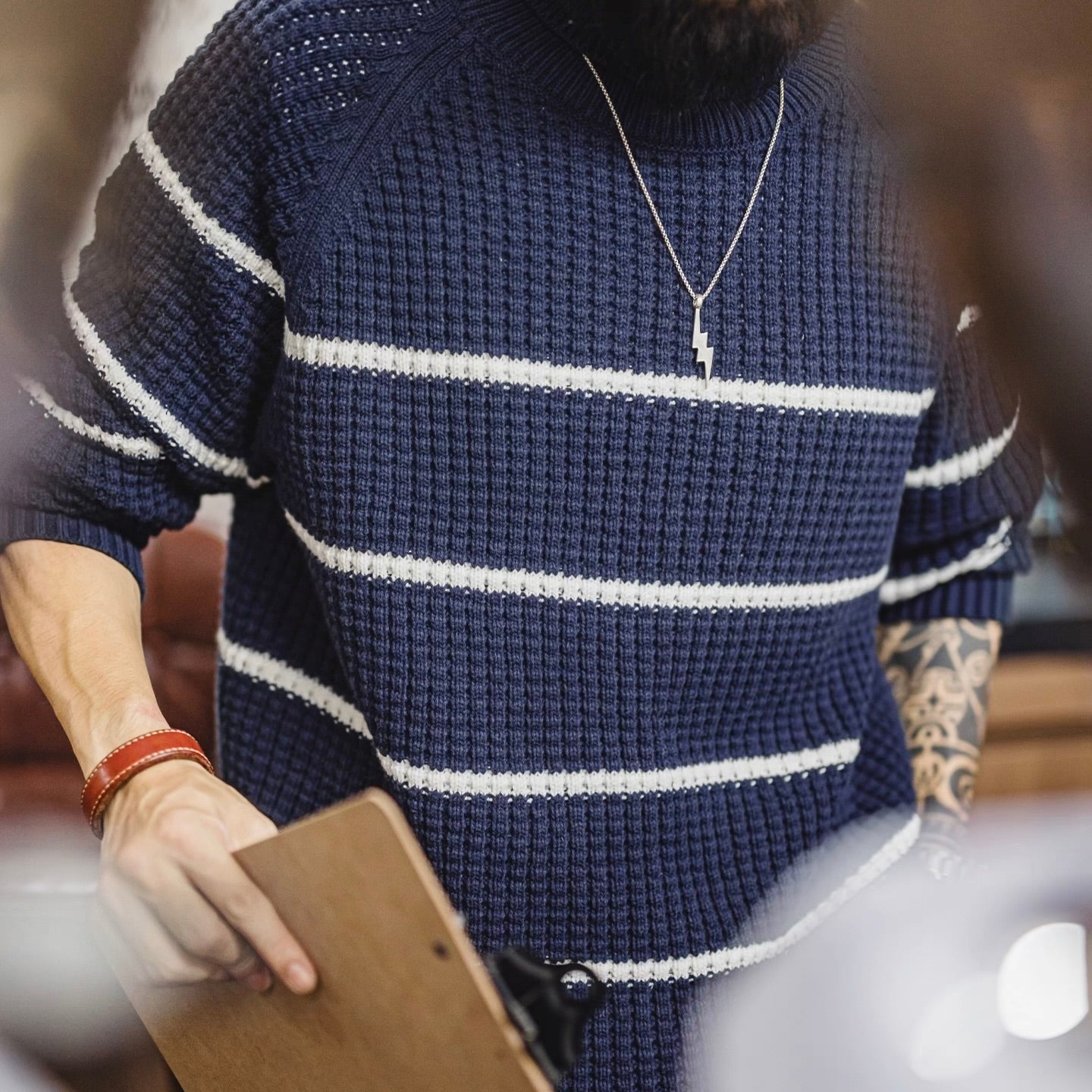 ストライプ タートルネックセーター（1Color）251035