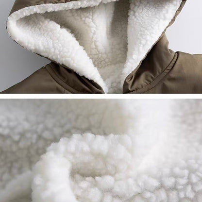 リバーシブル フード付ボアジャケット（2Colors）251053