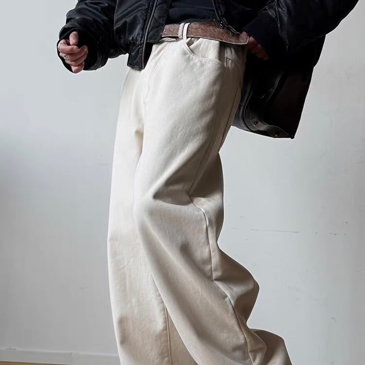 ヘビーウェイト 裏起毛 ストレートパンツ（4Colors）260008