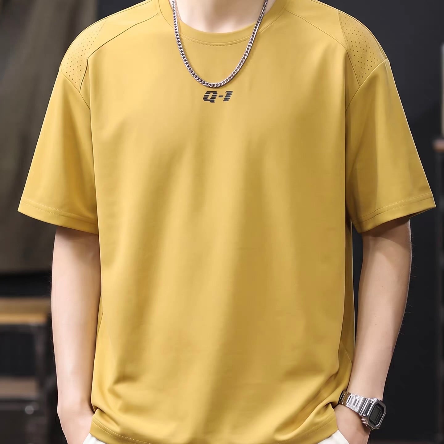 冷感 スポーツ シンプルTシャツ（2Colors）260417