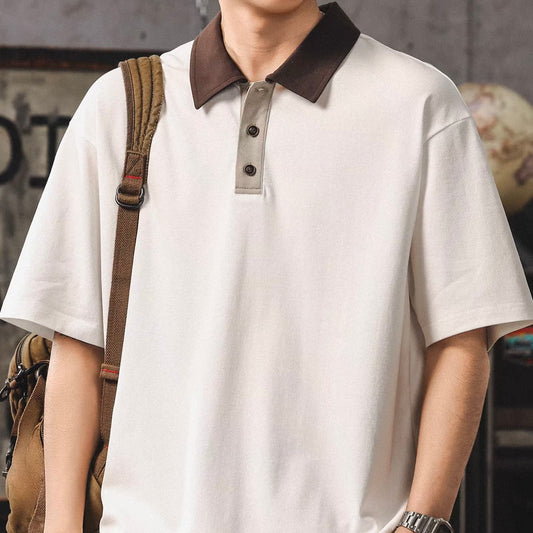 ワンポイントカラー 半袖ポロシャツ（2Colors）260234