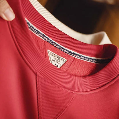 レトロプリント 裏起毛 スウェットプルオーバー（2Colors）260012