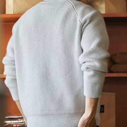 ヘビーウェイト ハーフジップ ニットプルオーバー（2Colors）250975