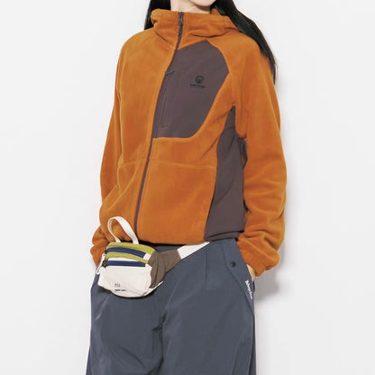 ワンポイントカラー フード付フリースジャケット（3Colors）250939