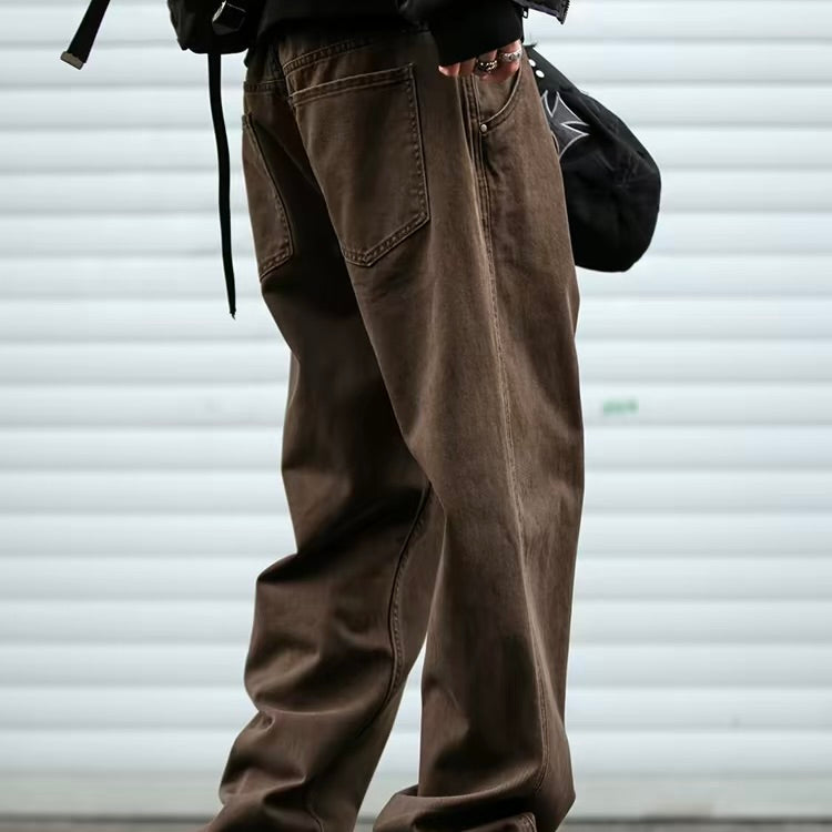 ウォッシュド ストレート カジュアルパンツ（2Colors）260189