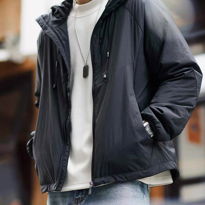 フード付 シンプル ライトジャケット（2Colors）250879