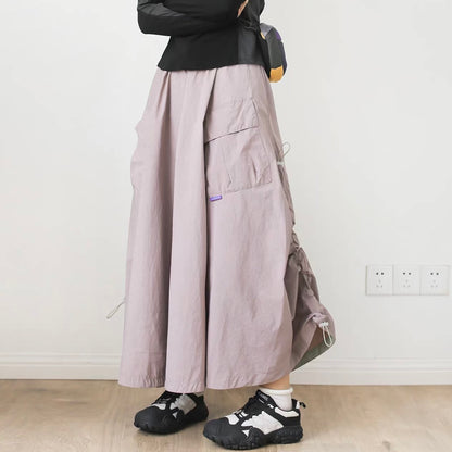 ビッグポケット ドローコード付 ワークスカート（2Colors）260178