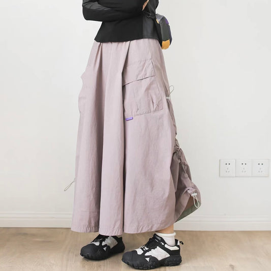 ビッグポケット ドローコード付 ワークスカート（2Colors）260178