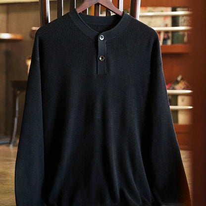 ヘンリーネック ニットプルオーバー（3Colors）250930