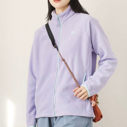 裾ドローコード スタンドカラー フリースジャケット（4Colors）260009