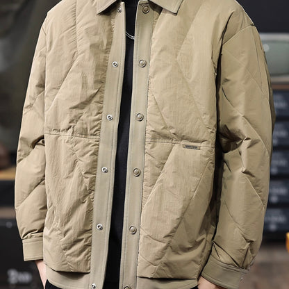 襟付き ダイヤ型 ダウンジャケット（3Colors）250928