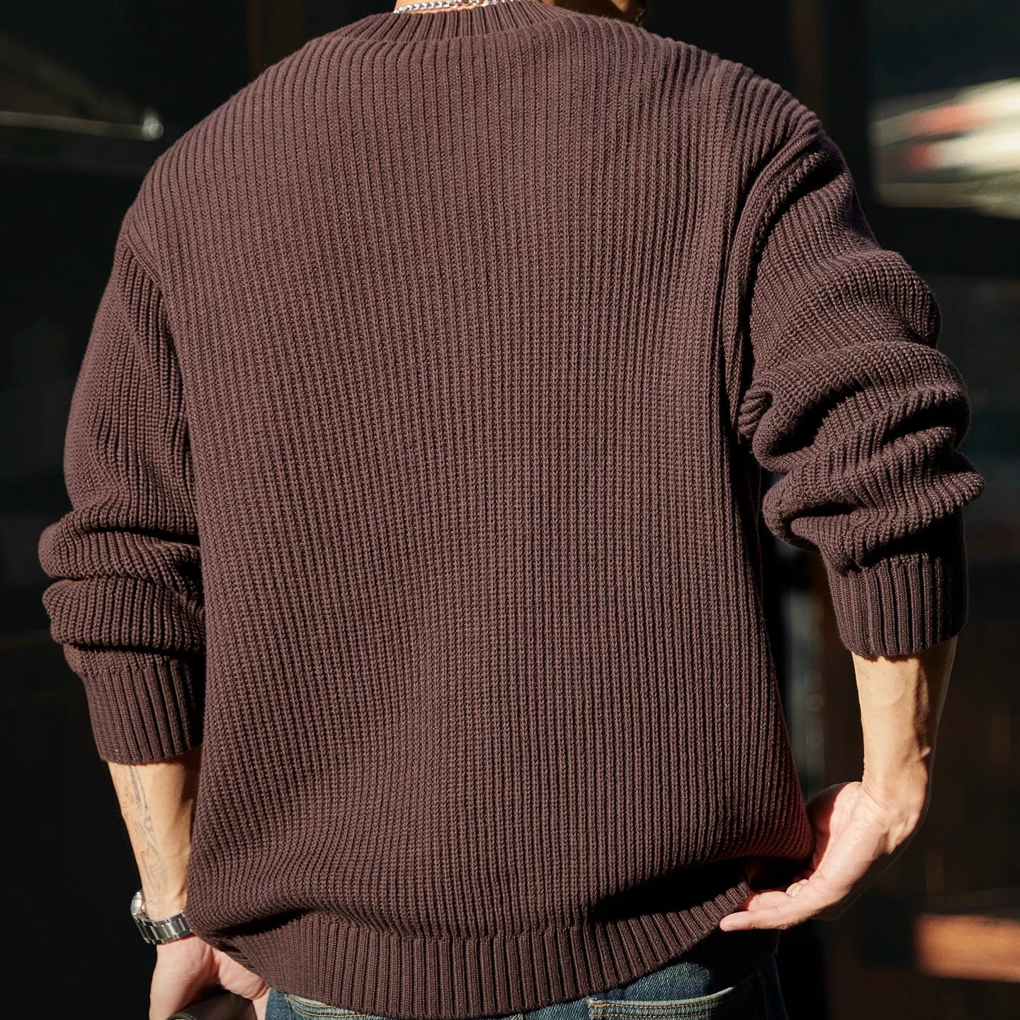 アシンメトリーテクスチャー セーター（2Colors）251025