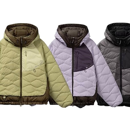 アクセントカラー フード付ダウンジャケット（3Colors）250984