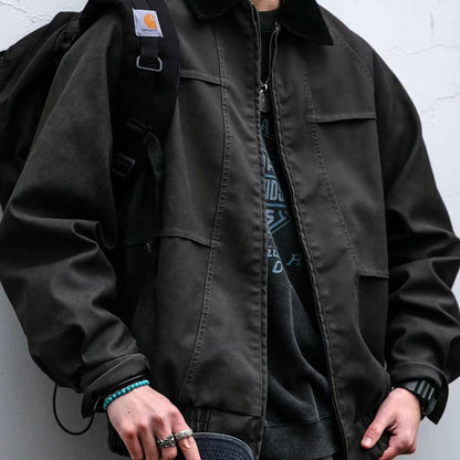 コーデュロイ襟 オーバーサイズ ブルゾン（2Colors）260190