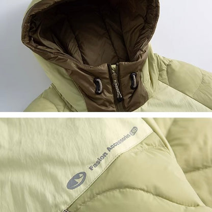 アクセントカラー フード付ダウンジャケット（3Colors）250984