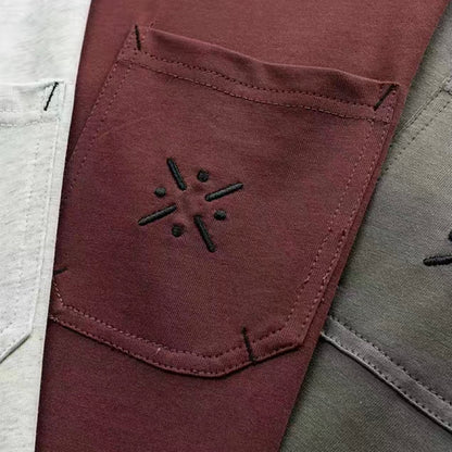 刺繍入りポケット付 ドロップショルダーTシャツ（3Colors）250290