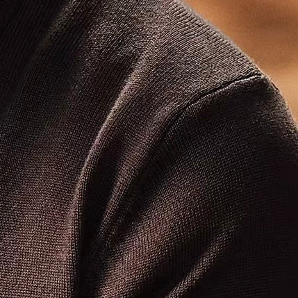 アシンメトリーデザイン ニットポロシャツ（4Colors）260571