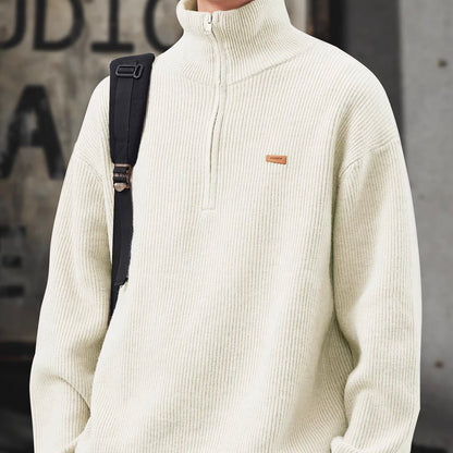 ハーフジップ タートルネック セーター（3Colors）251077