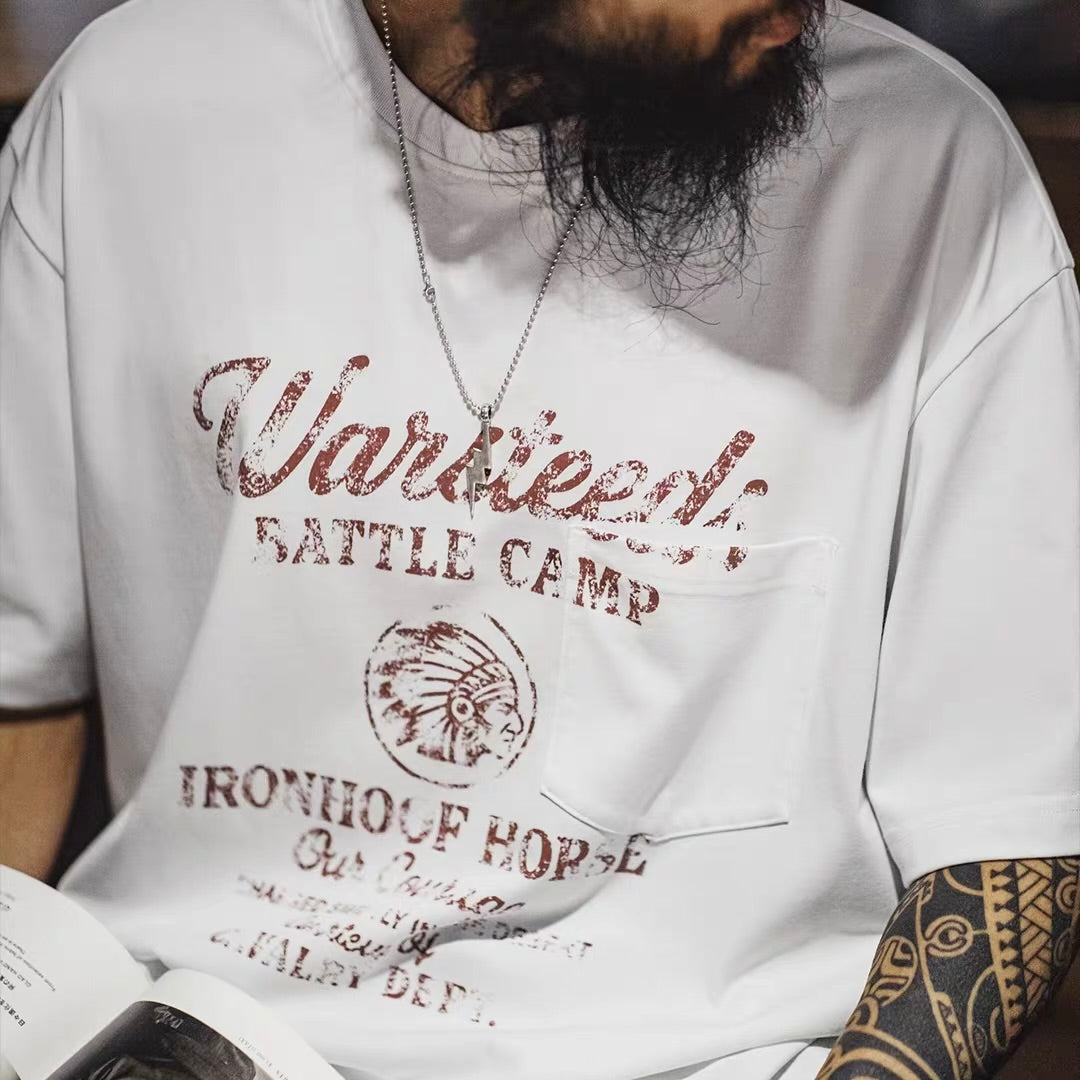 インディアンロゴ ダメージTシャツ（1Color）260349