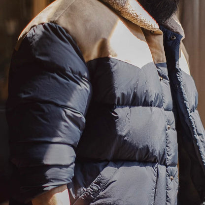 ボア襟 バイカラー ダウンジャケット（1Color）250949