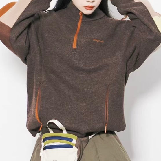 アクセントカラー スタンドネック プルオーバー（3Colors）251065