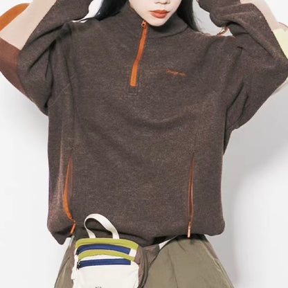 アクセントカラー スタンドネック プルオーバー（3Colors）251065