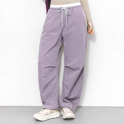 ワンポイントカラー ワイド スポーツパンツ（3Colors）260128