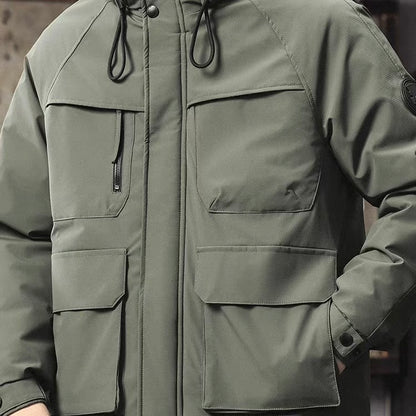 マルチポケット フード付 ワークダウンジャケット（3Colors）251043