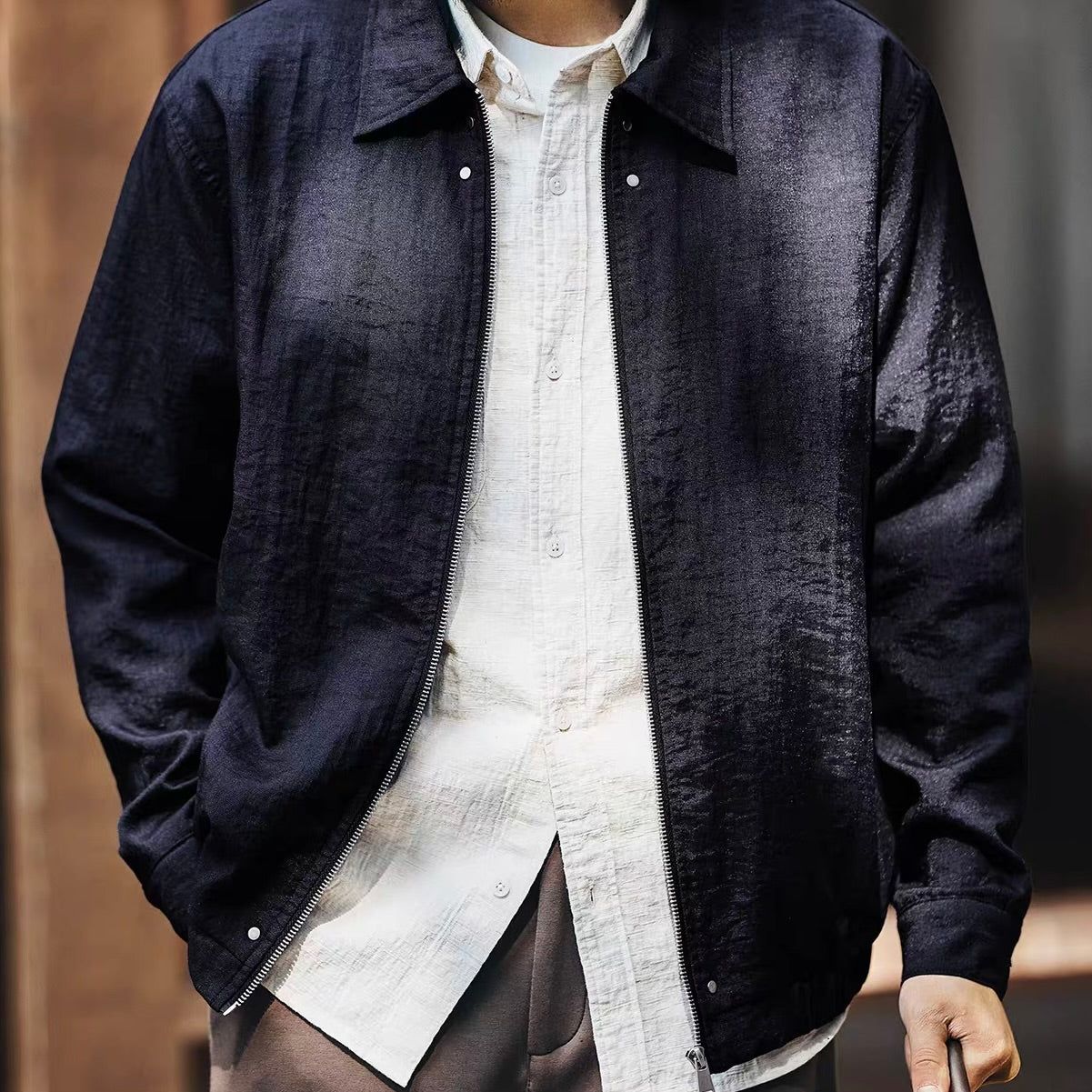 アメリカンレトロ シンプル ジャケット（2Colors）260107