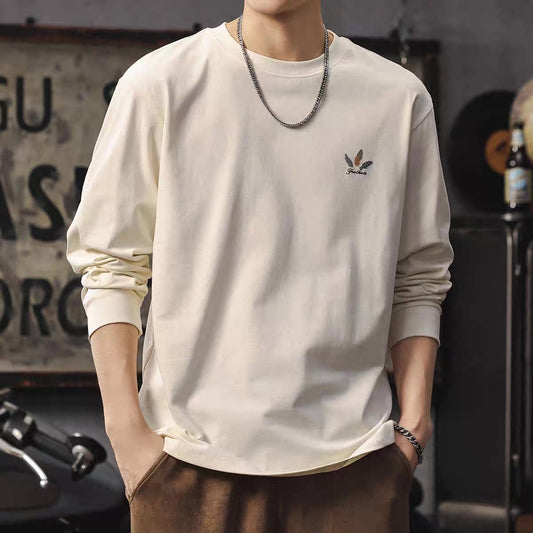 サークル 羽モチーフ 長袖Tシャツ（3Colors）250788