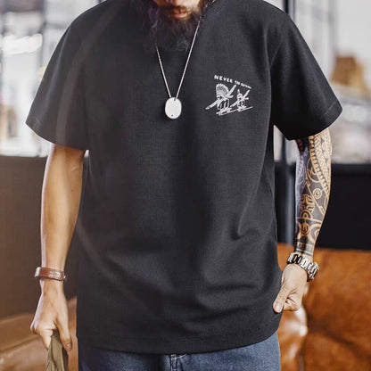 インディアンプリント ワッフルTシャツ（3Colors）260314